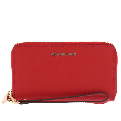 michael kors red wallet price|Michael Kors bifold wallet women's.